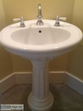 Pedistal Sink and Kohler Toilet