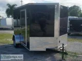 7 footx 10 Black Cargo Trailer w- Additional Height -NEW TRAILER