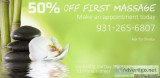 Massage Therapy 50% off first hour