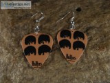 Beatles Guitar Pick Earrings