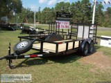 New 77X16  Tandem Trailer Gate Tube Top Brake LOADED