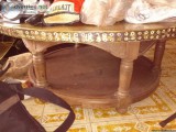 antique brass overlay coffee table