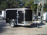 5x8 ENCLOSED TRAILER Side Door New 2015 (Black or White In Stock