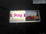 carling stag lighted Beer sign