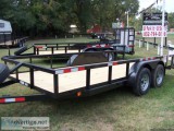 New 76x16  Tandem Trailer Ramps Tube Top Brakes LOADED with extr