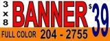 Las Vegas 3ft x 8ft Full Color Banner for 39.00