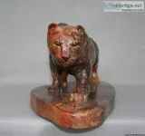 &quotStealth&quot (Cougar) Stone Sculpture by Gerald J Sandau