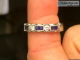 Sapphire and diamond ring