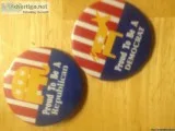 Custom design buttons for your campiagn