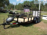 New 76x16  Tandem Trailer Tube Top Gate Brake Spare LOADED