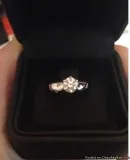 Diamond solitaire engagement ring