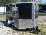 NEW Enclosed Cargo 5 x 10 ft wOne Axle RV Door
