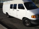 03 doge cargo van extra long extended roof with lift in the back
