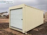 25ft Modified Shipping Container with Cargo doors or a Roll-Up D