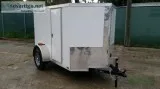 Cargo Trailer  5ft by8ft White Exterior NEW for SALE