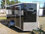 ENCLOSED TRAILER  6 x12  BLACK EXT NEW for SALE