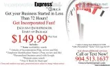 It s a Great Day to Start a Business 72 Hour Turn Around