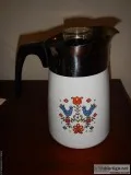 Corning Ware Coffee Pot Rare Festival Blue Birds design