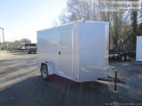 6 x 10 Single Axle Enclosed Cargo Trailer - Silver (39285)
