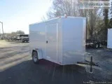 6 x 10 Single Axle Enclosed Cargo Trailer - Silver (39285)