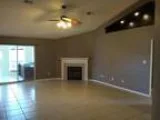 Three BR House - Spacious living room with high cathedral ceilin