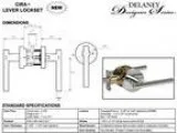 Delaney Cira Design Contemporary Polished Chrome Privacy Door Le