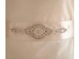 Sparkling crystalpearl sashbelt to complete your gown