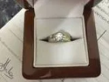 18ct Yellow Gold and Rhodium Engagement Ring