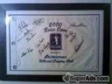 Autographed 2000 Boise Open Buy.Com Tour Flag