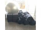 Yoga  Pilates  Fitness Equipment (5x Mats-6x Blocks-1x Ball)