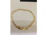 Gold over sterling silver bracelet