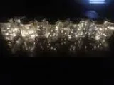 10 Ball Jars filled with fireflies wedding party fairy lights