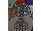 Handwelded Horseshoe Saddle Stand