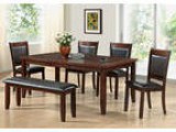 Dark Espresso Ash Veneer 40&quotX 55&quotX 72" Dining Table