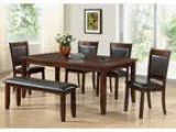 Dark Espresso Ash Veneer 40&quotX 55&quotX 72&quot Dining Table