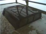 Dark Blue Camper Shell 61x74 has 3rd brake light NICE