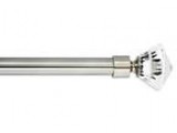 Diamond Crystal Window Treatment Curtain Rod Set - 48 to 84 inch