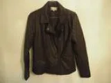 Bettina Lianno Black Leather Jkt - sz 14