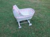 Vintage Wicker Baby Bassinet (E. Bremerton)