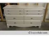 Dresser nightstand headboard - White