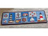 Collections Etc Nautical Bar Harbor Rug