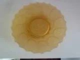 Amber glass plate