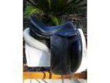 Amerigo Alto Pinerolo Calfskin Black Dressage Saddle - Extra Wid