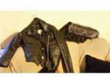 Leather jacket and Harley bag (Milwaukee)
