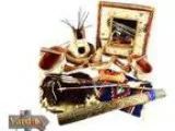 16 Piece Multi Piece Indian Leather Log Weaved Bark Cloth