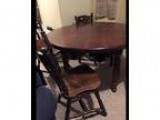 Antique 1970 s Captains style solid wood table (Olney)