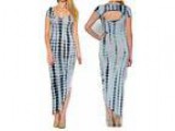 Women s Tie Dye Ruched Shirred Side Stretch Jersey Dress (Roswel