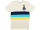 Rip Curl Vibrations Custom T Shirt in Off White