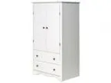 White Monterey 2 Door Armoire