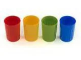 Kids Plates Bowls Cups Dinnerware Set 12 pieces Assorted Colors